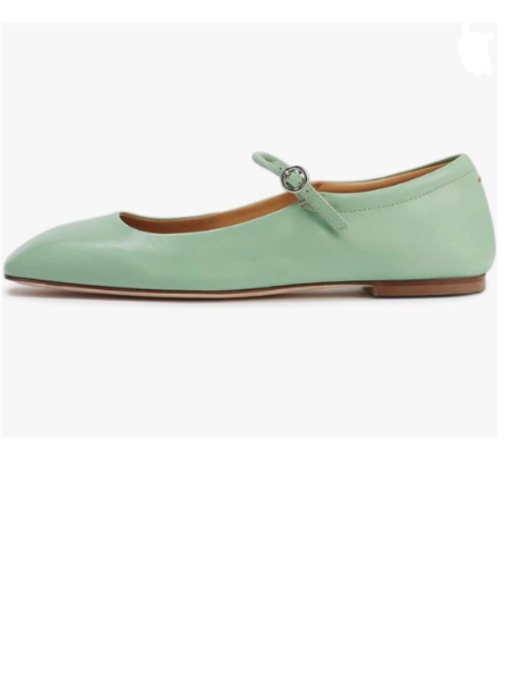 miss left Green Adorable Square Toe Mary Jane Adjustable Strap Buckle Flats